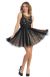 Main image of Floral Beaded Bust Tulle Short Formal Prom Dress 
